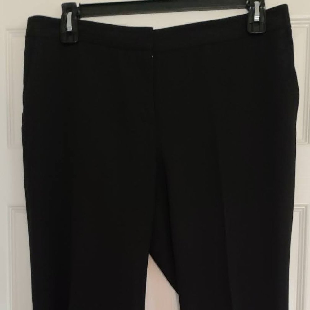 Vince Camuto Basic Black Straight Leg Slacks